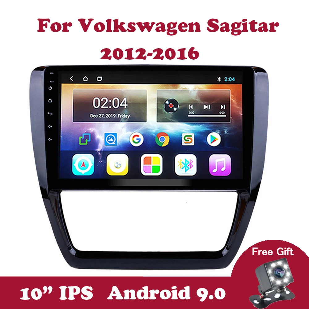 Автомагнитола для Volkswagen VW Sagitar 9 0 10 1 Android 2012 IPS 2016 дюйма DVD GPS навигация поддержка
