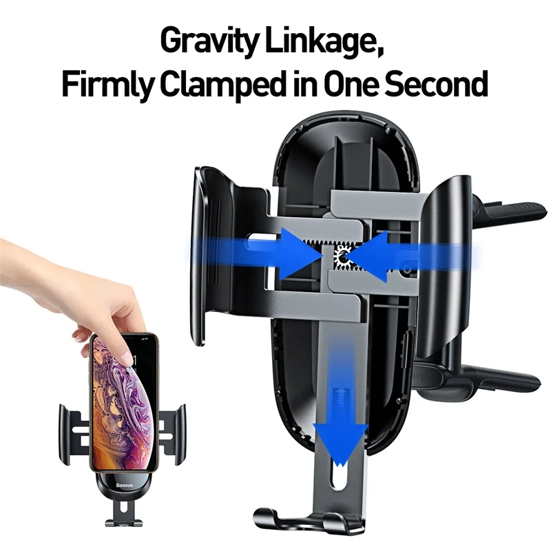 Baseus гравитационный Автомобильный держатель для телефона на магните с круглым
