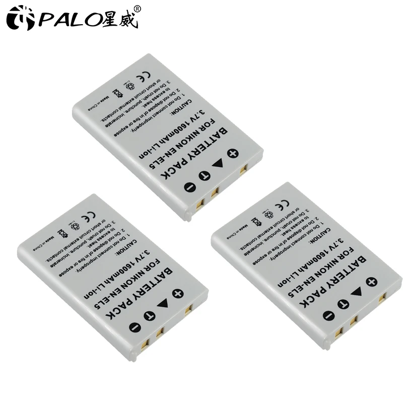 4 шт. 3 7 в EN EL5 ENEL5 батарея для цифровой камеры NIKON Coolpix P530 P520 P510 P100 P500 P6000 P5100 P5000 P80