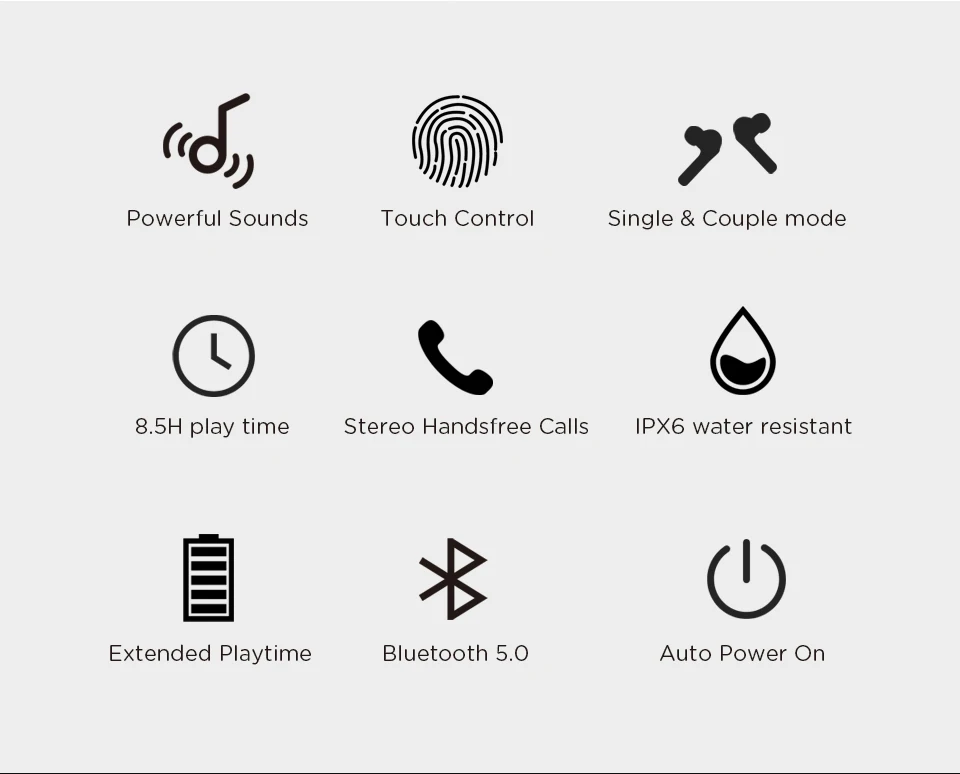 Meidong ky06, bluetooth наушники, беспроводные наушники, TWS, спортивные наушники, свободные руки, 3D стерео, с микрофоном, bluetooth 5,0, гарнитура