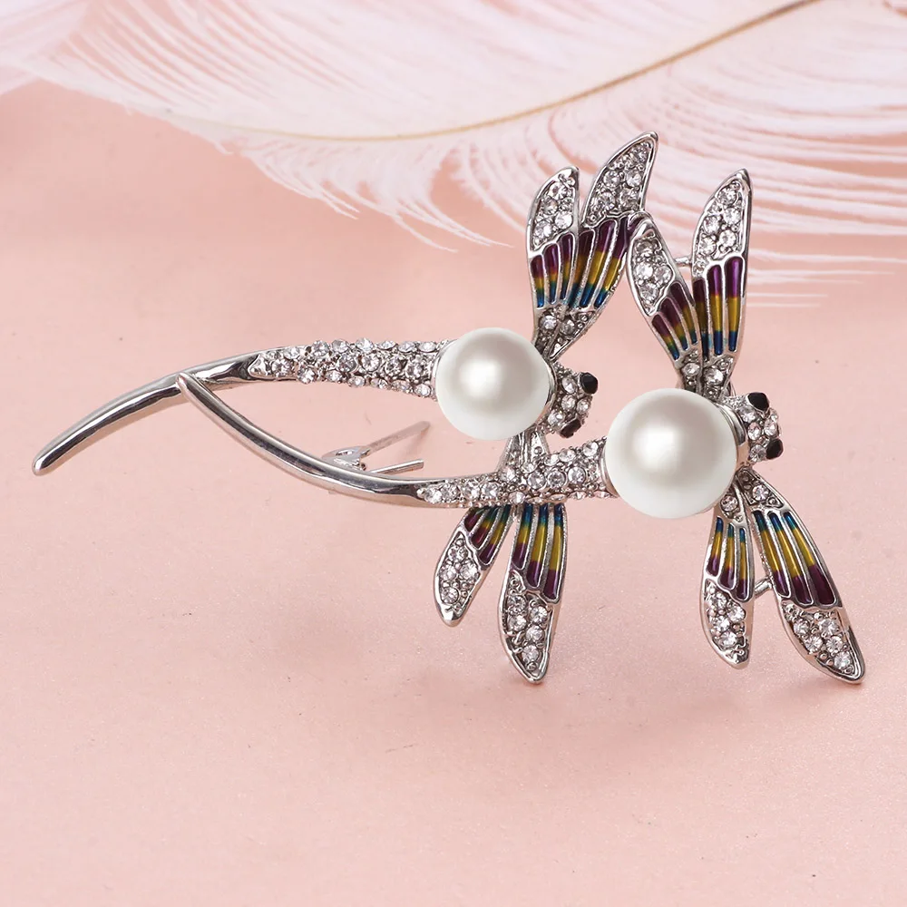 FARLEENA ювелирные изделия ракушки бусины искусственный жемчуг роспись стрекоза