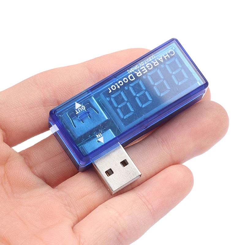 

LCD Mini Phone USB Tester Voltage Current Meter Portable Doctor Mobile Power Charger Capacity Detector Monitor Voltmeter Ammeter