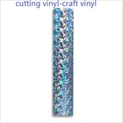 Голографическая виниловая наклейка HOHOFILM, 30 см x 155 см, искусственная, на клейкой основе, резак для листов гибкая