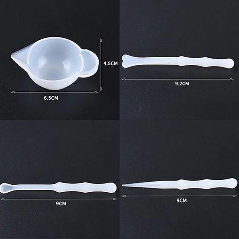

1 Set Mix Cup Silicone Mold Epoxy Resin Tools DIY Jewelry Making Stick Handmade Accessories