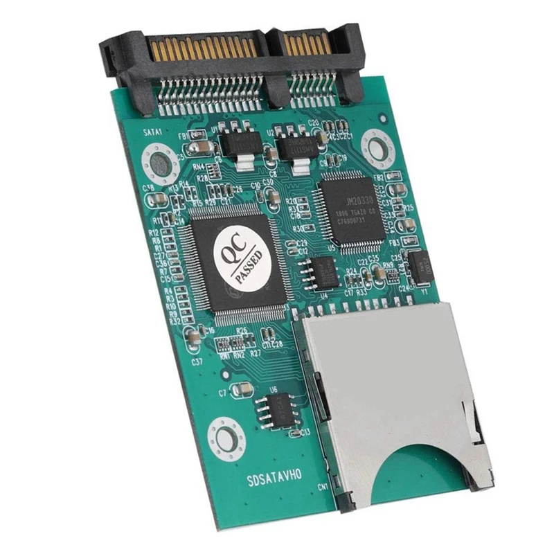 

SD Adapter Module, 22MB/S Fast Transmission SDXC/MMC Memory Card to 2.5in 7+15P SATA Converter Adapter