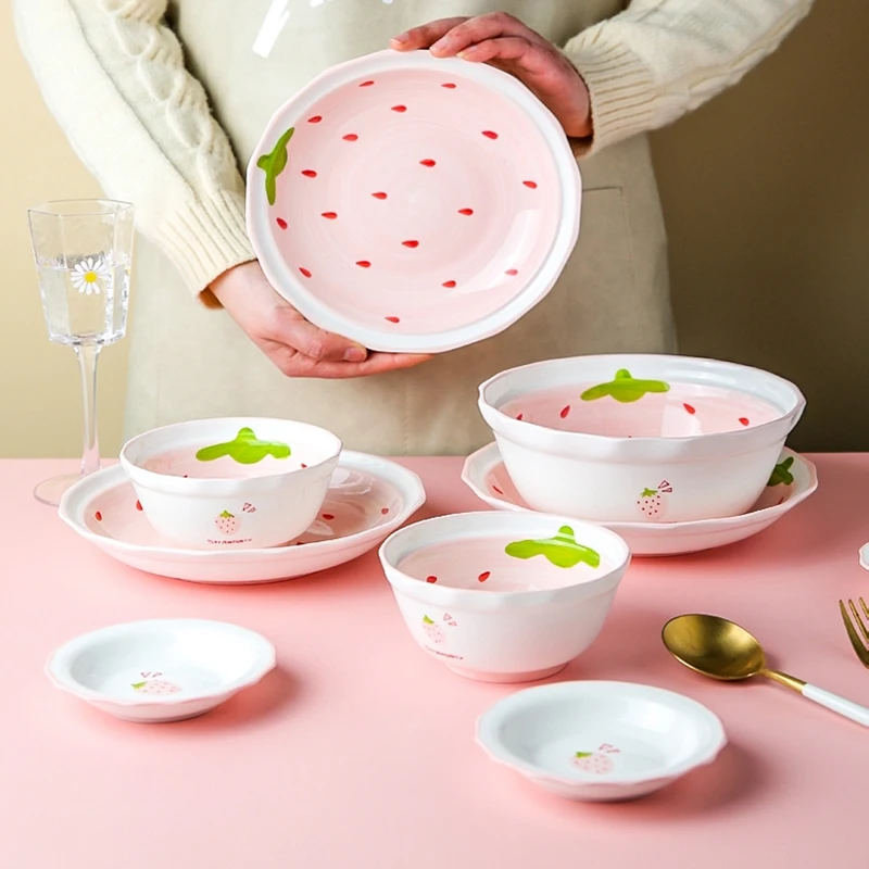 Прекрасная керамика и фарфоровое блюдо похожая девушка Сердце рисовая чаша