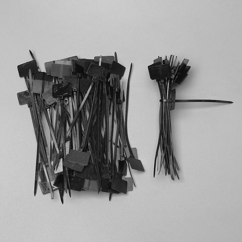 100 шт самоблокирующийся нейлоновый сетевой кабель на молнии стяжки для записи