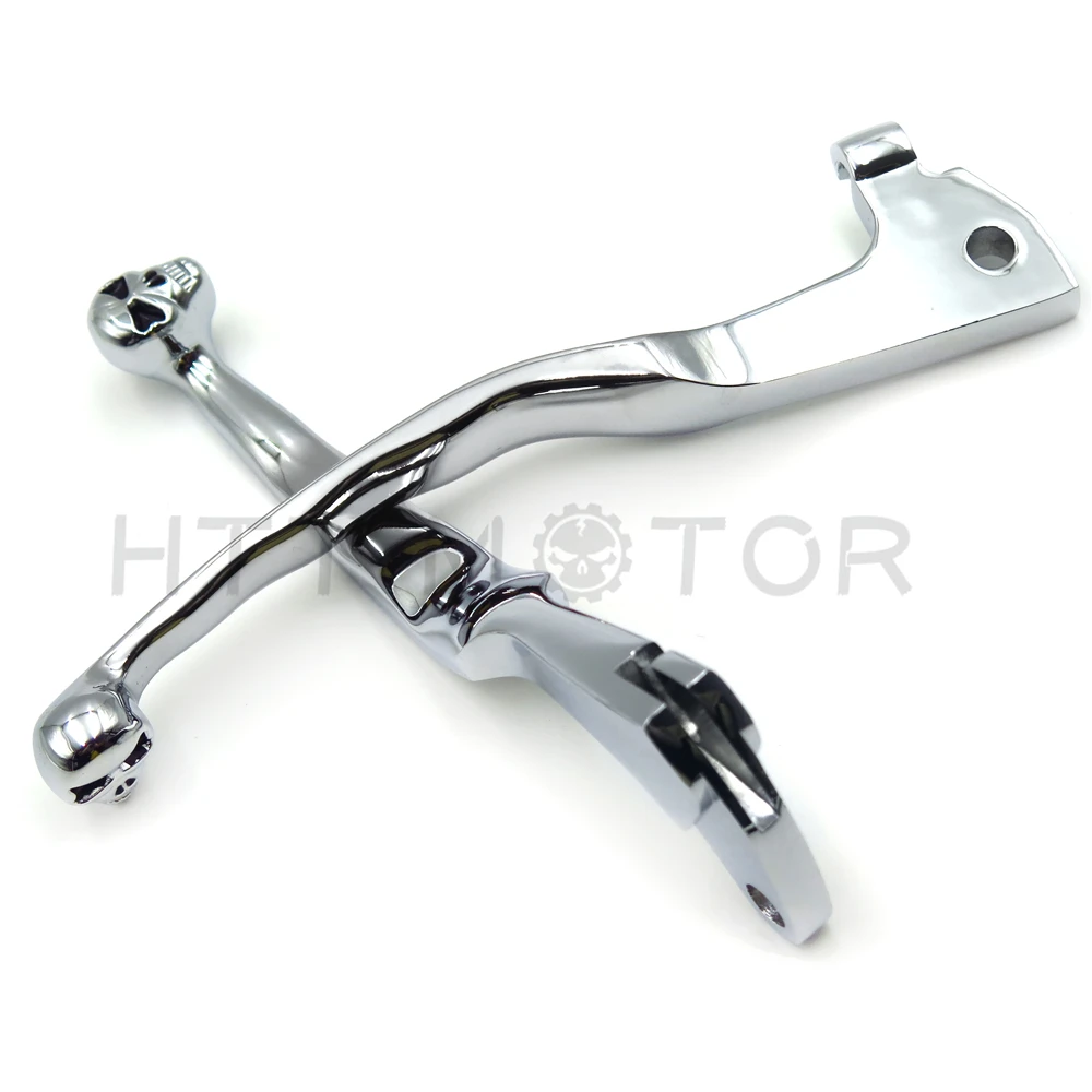 Aftermarket Бесплатная доставка мотоцикл части Хром Череп Тормозные сцепления рычаги