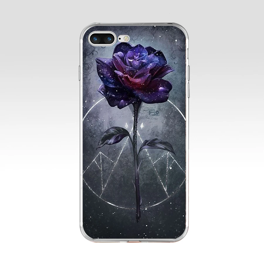 280FG красная роза цветы Мягкий ТПУ силиконовый чехол для Apple iPhone5 5s se 6 6s 7 8 plus x xr xs
