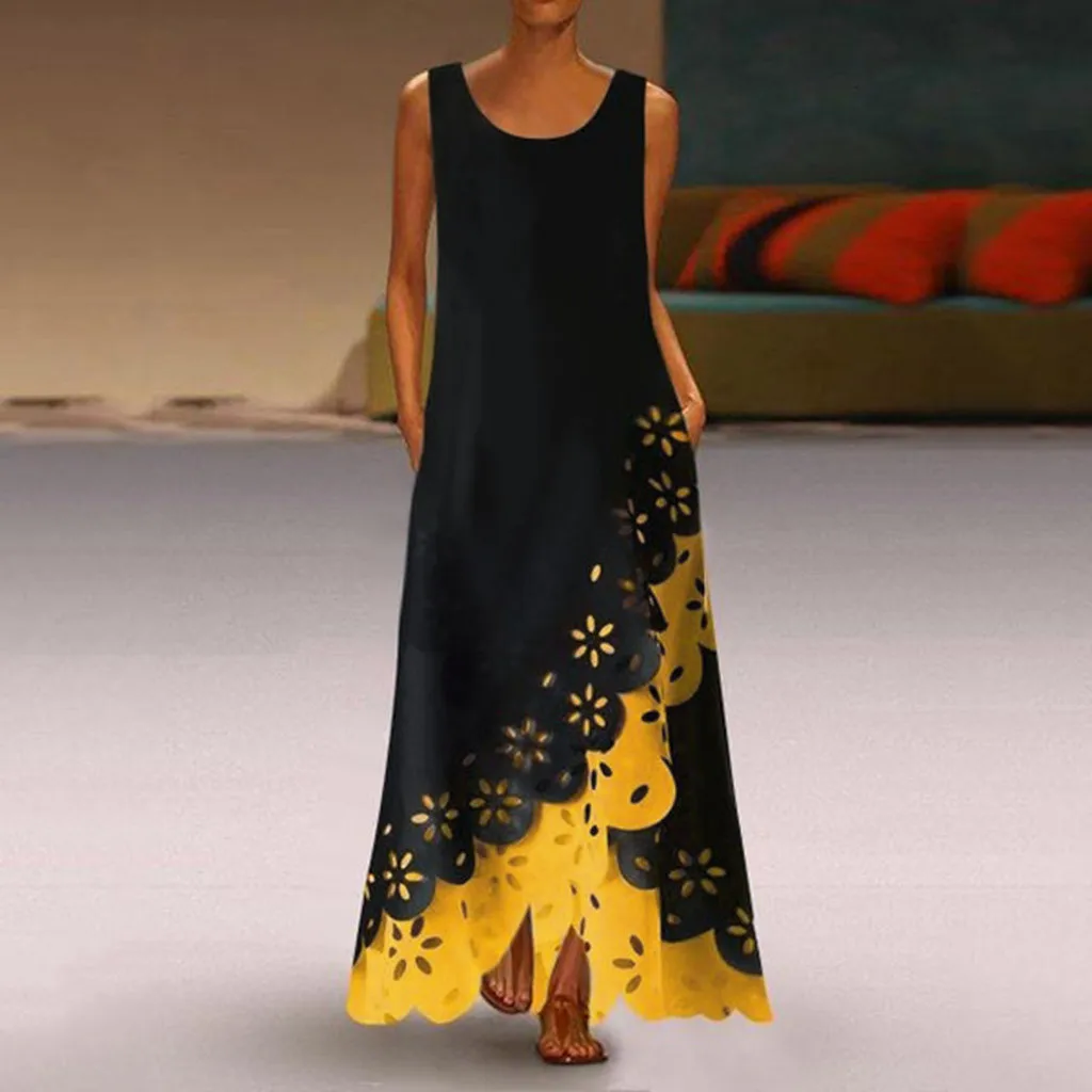 Женское длинное платье в горошек MISSOMO пляжное летнее для вечеринки лето 2019 |