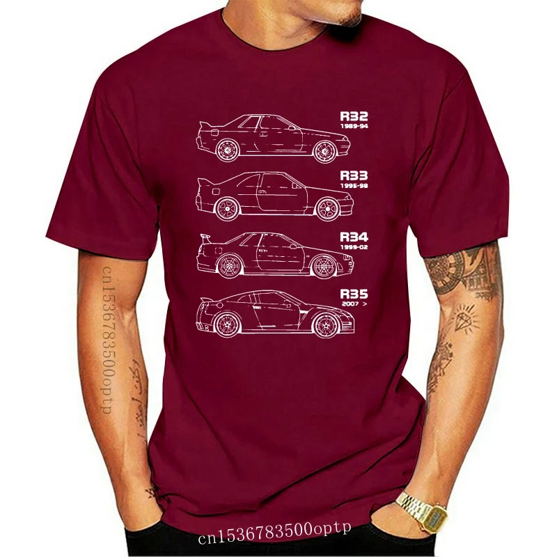 

New Japanese Classic Car Gtr Skyline Tshirt for Drift Fans T Shirt 2021 2021 Men Hot Fashion Solid T Shirt Logo T Shirts