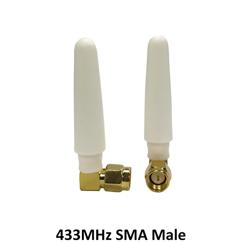 GRANDWISDOM 10pcs 433mhz antenna 2.5dbi sma male lora antene pbx iot module lorawan signal receiver antena high gain