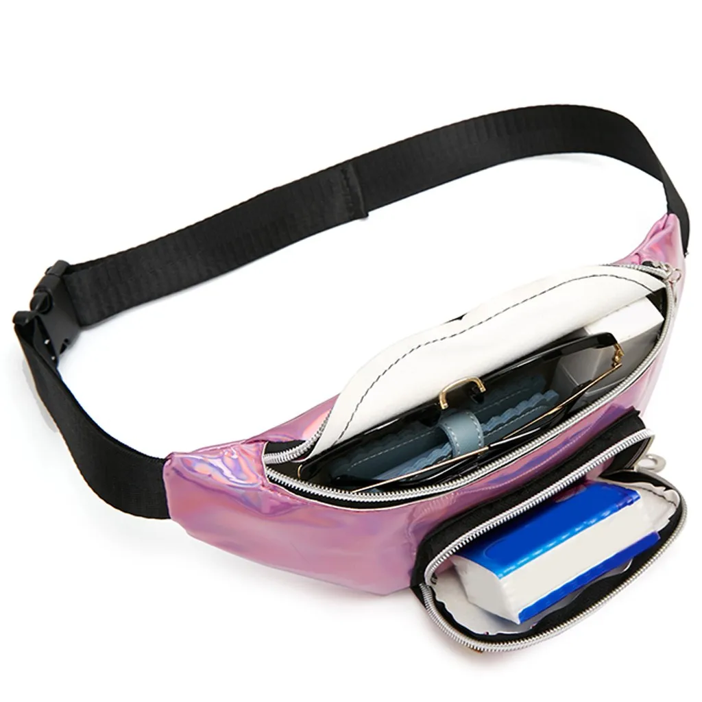 Модная поясная сумка для девочек и мальчиков сумки на плечо с блестками женская