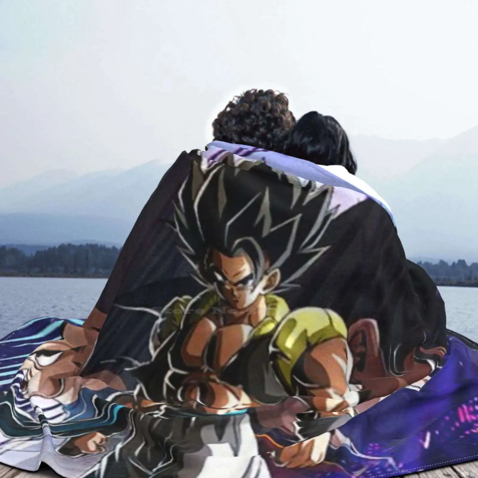 Gogeta ( Super Broly) с Гоку и вегету на фоне одеяло для кондиционирования воздуха
