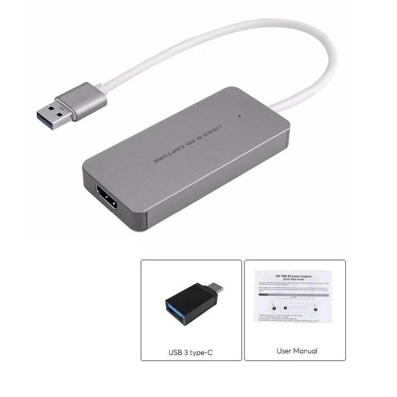 Устройство для захвата видео в игре HDMI USB 3 0 Type C устройство прямой трансляции 1080P