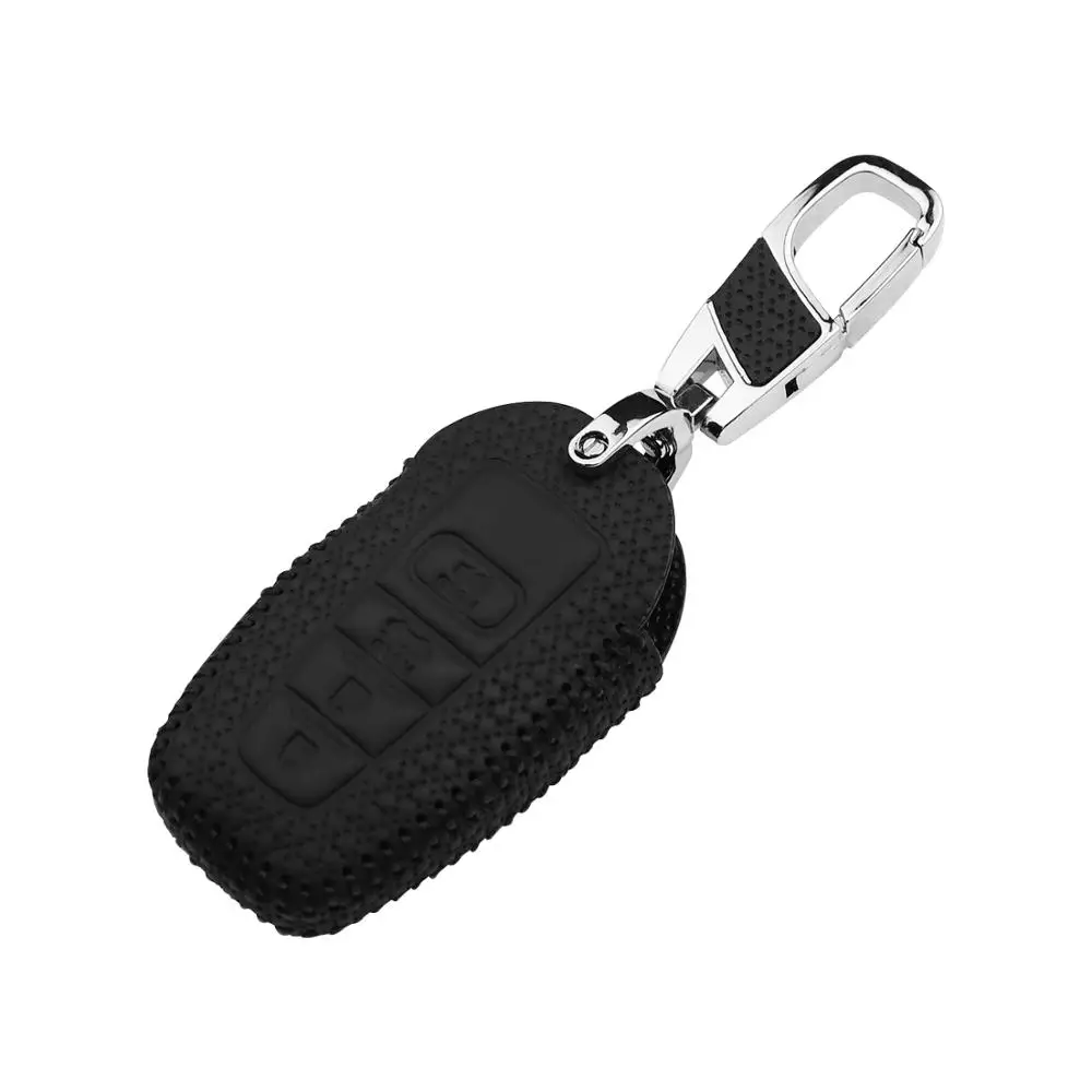 Чехол для автомобильного ключа из натуральной кожи Toyota Land Cruiser Prado Camry V70 CHR Prius Corolla