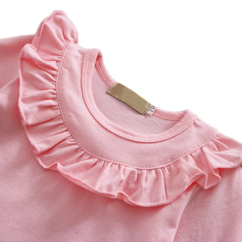 

3Pcs Spring Autumn Baby Girl Long Sleeve Top + Flower Printing Trousers And Headband Kids Three-piece Outfit Set 0-2Y