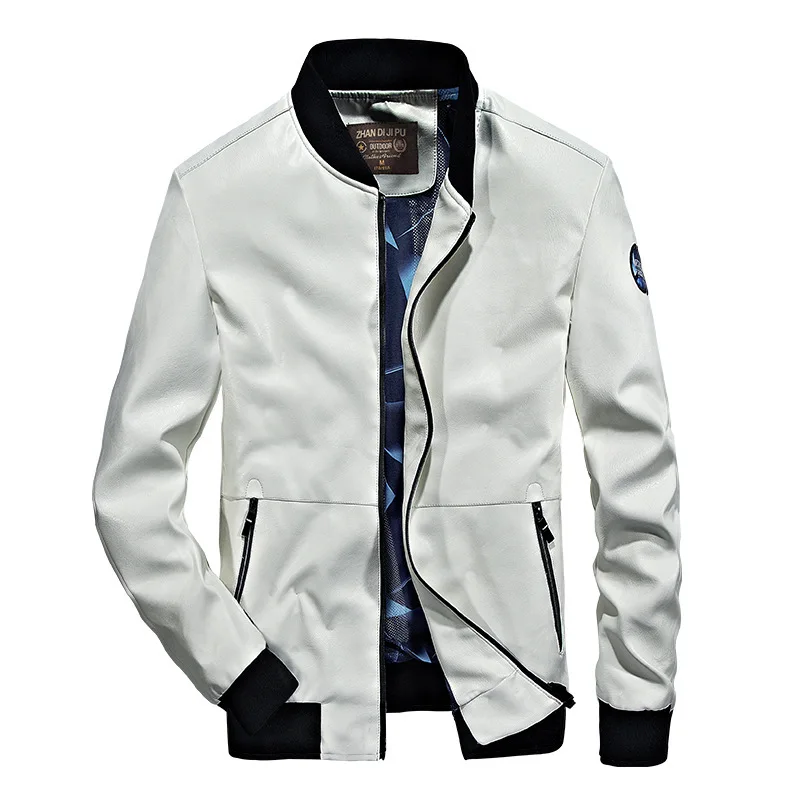 

Men Pu Clothing ​Fashion Hoody Jackets Casual Loose Jackets Zip Cardigan Autumn Coats 4-5XL