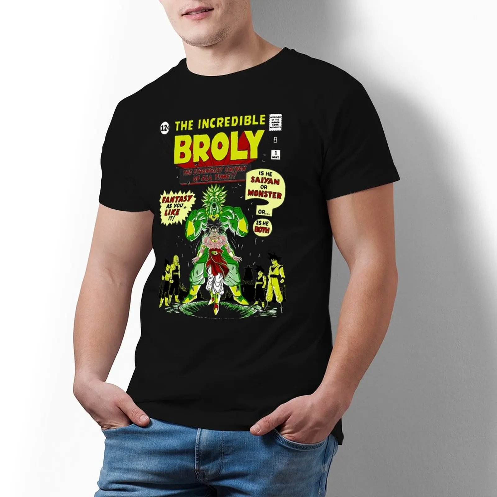 Мужская футболка с принтом Драконий жемчуг 100 хлопок | одежда