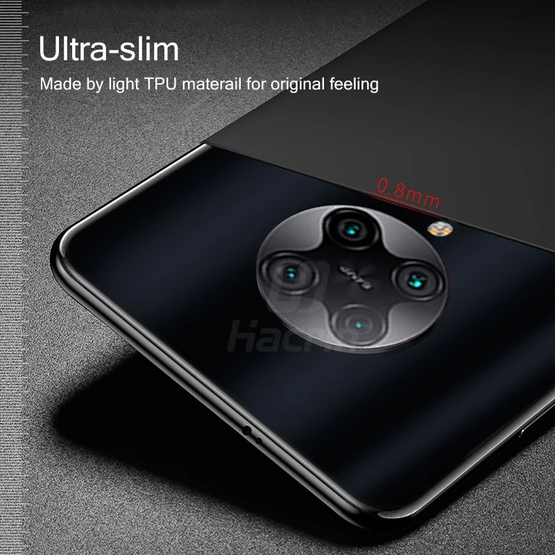 Hacrin Case For Xiaomi Pocophone F2 Pro Soft TPU Slim Shockproof Matte Cover Poco Phone Bumper | Мобильные телефоны и