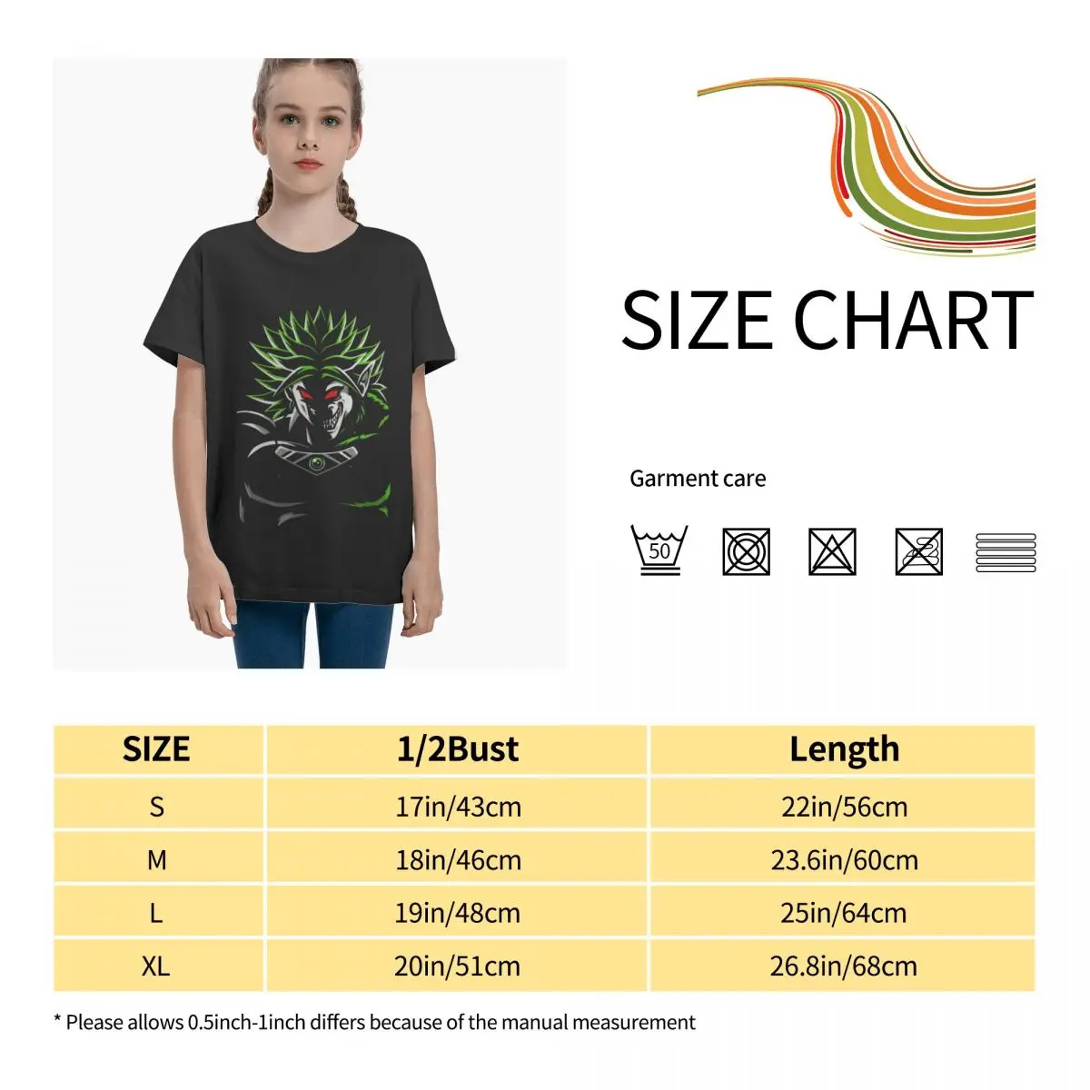 

Anime Fans Broly R Girl's shirts Micro play Short sleeveRound neck T-shirt