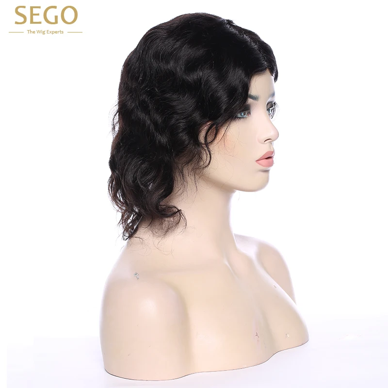 8 дюймов 100% человеческих волос короткий парик для черных женщин не парики Remy