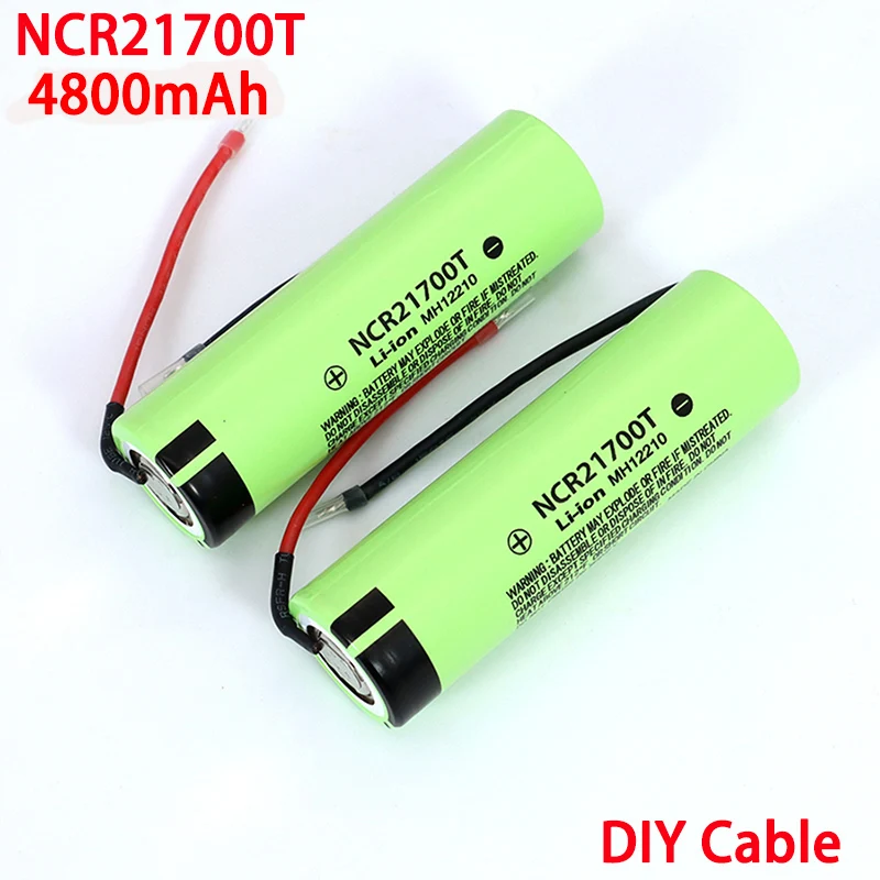 Литий-ионный аккумулятор NCR21700T, 3,7 в, 4800 мАч, 21700, 15 А, 5C