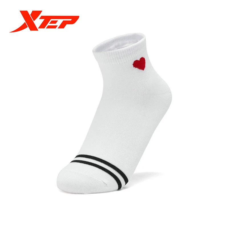 Xtep/3 пар/лот Женские носки в полоску Весенние прочные вязаные теннисные туфли с