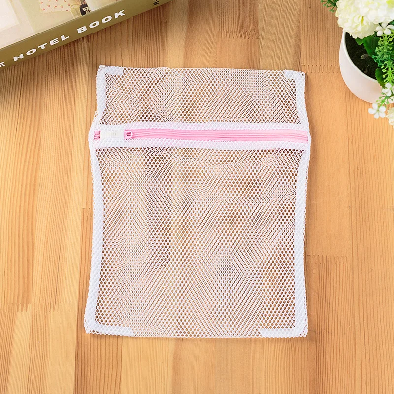 

5 Size White Coarse Mesh Laundry Bags for Washing Machines Lingerie Laundry Wash Bags Modern PET+PE Polyester Laundry Bag