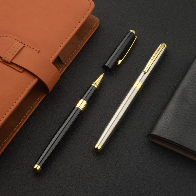 1 + 6 шт. металлическая шариковая ручка и Набор сменных стержней 0 5 мм качественная