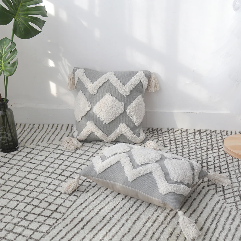 Подушка с вышивкой в скандинавском стиле этническая богемная Марокко подушка