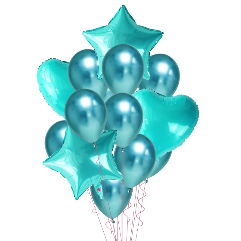 WEIGAO 14 шт. Мульти Сердце Конфетти Для воздушного шара латексные воздушные шары