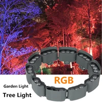 pillar rgb garden spotlight tree lamp landscape hoop around tree light with shading 30w dc24v ip65 waterproof die cast aluminum