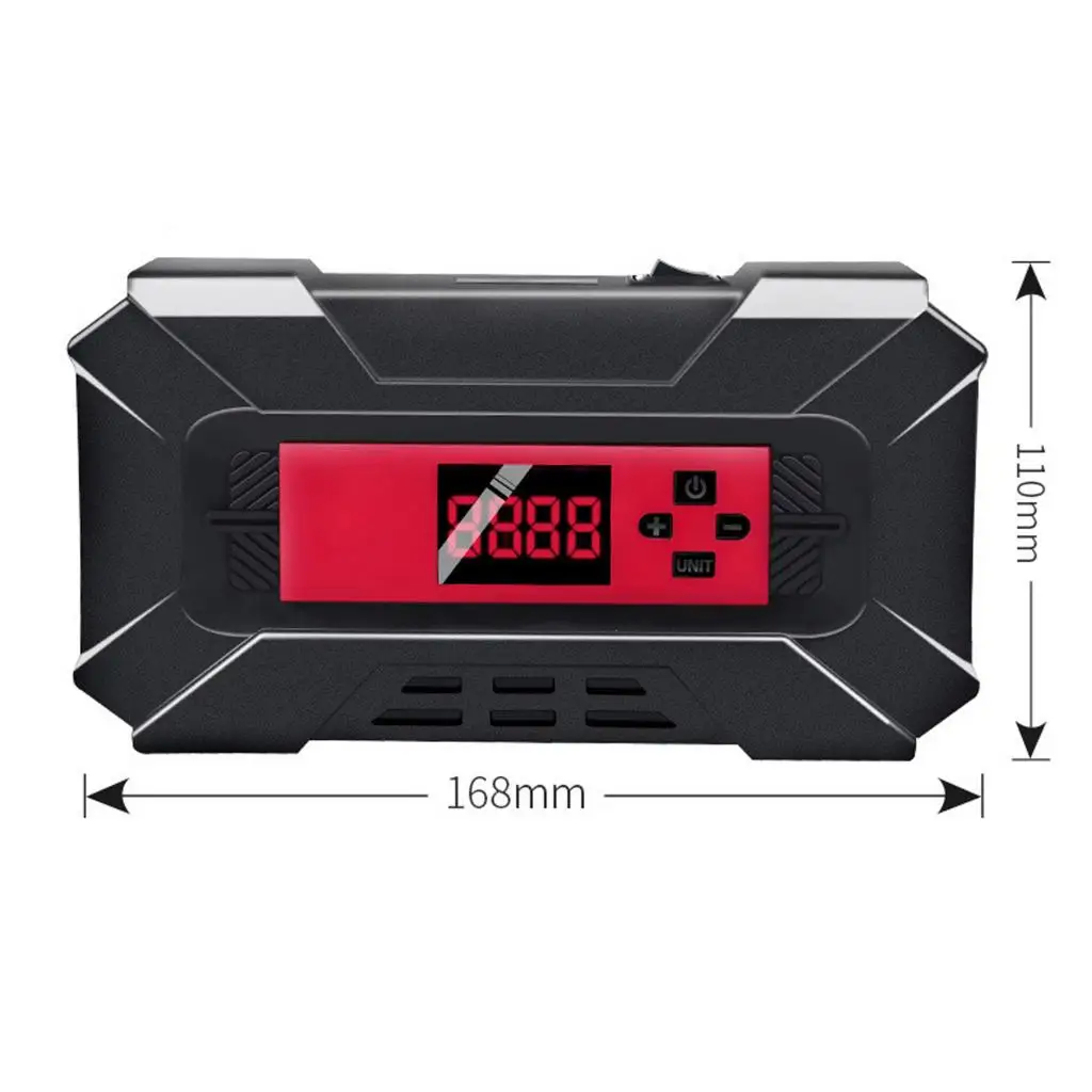 Цифровой насос для накачивания шин 12 В автомобильный воздушный компрессор со