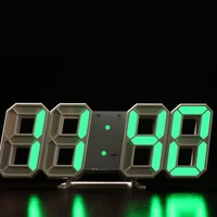 home digital alarm clocks wall 3d led clocks hanging watch snooze table calendar thermometer electronic hour clock for men women