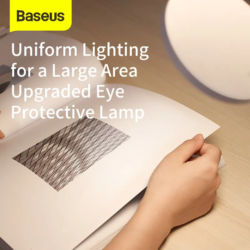 

Baseus USB Flexible Table Lamp Rechargeable LED Desk Lamp Foldable Lamp Hangable Night Light for Study Read in Office Bedroom