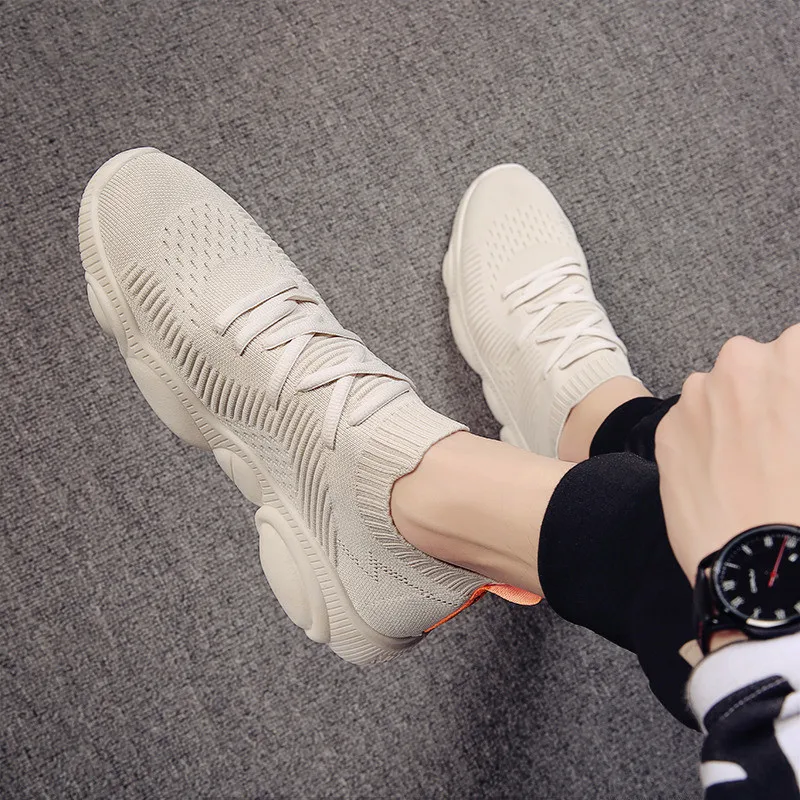 

New Brand Summer Classic White EVA Men'S Sneaker Low-Cut Casual Flyweather Men'S Fashion Low To Help Fashion Men Casual Shoes