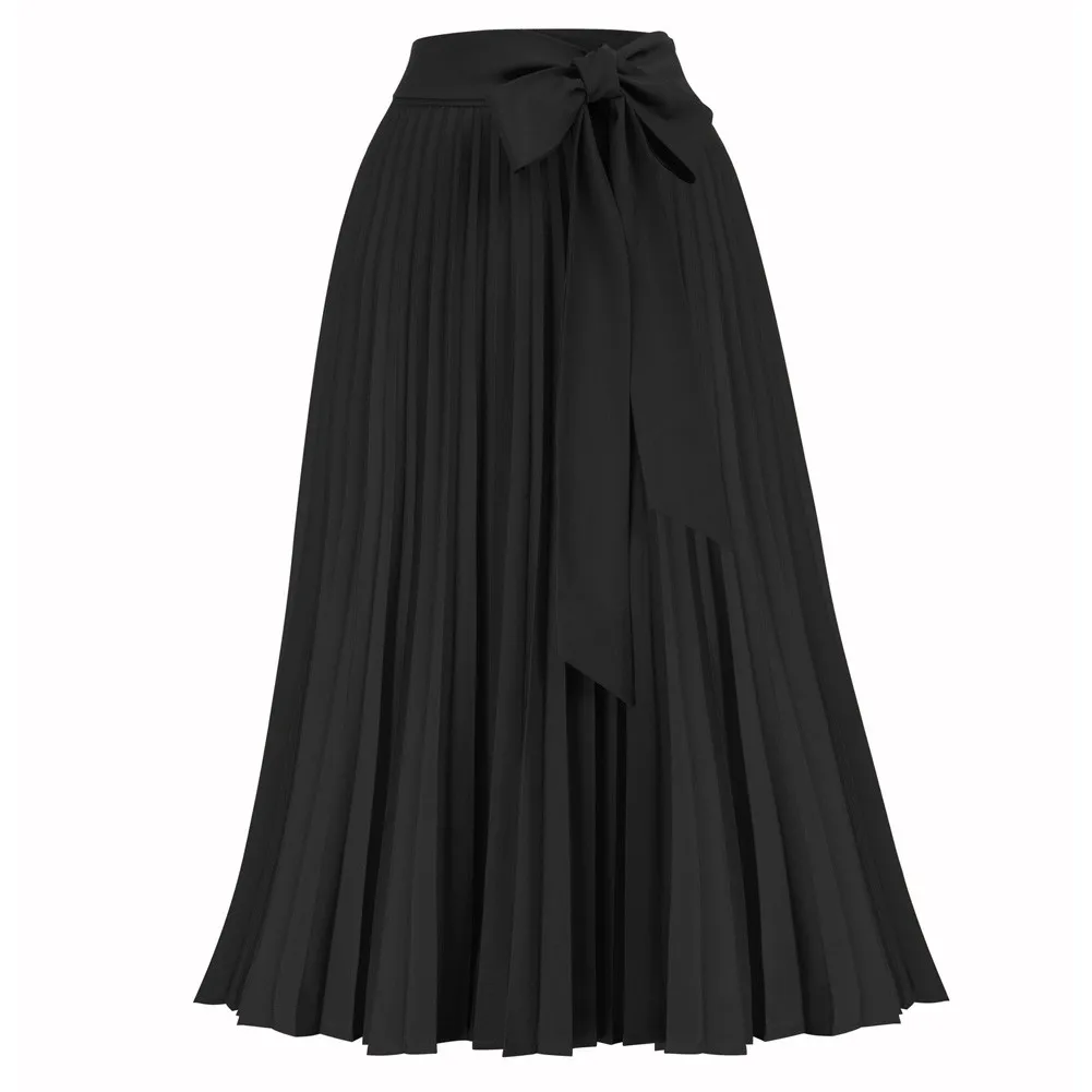 Kate Kasin Для женщин плиссированная юбка с драпировкой по типу качели Высокая талия