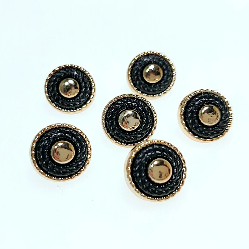 black HL 30/50/150 шт 13 мм новой PU искусственной пуговки с покрытием для конических фрез DIY Одежда Швейные аксессуары рубашка на пуговицах - Цвет: black