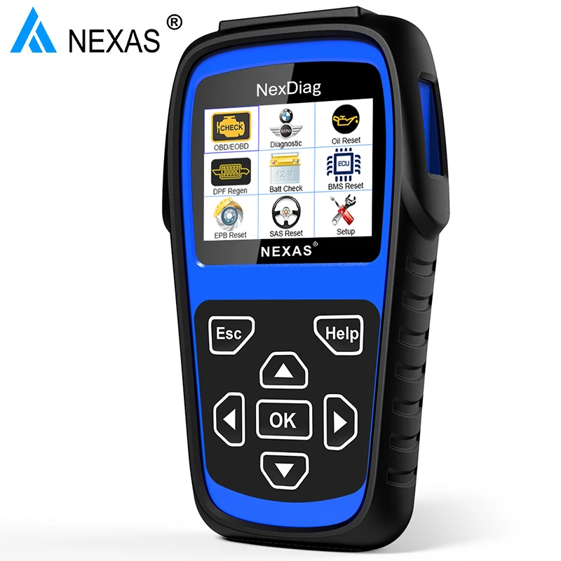NEXAS ND601 полная система OBD2 автоматический сканер для BMW DPF Сброс масла ABS SRS подушка