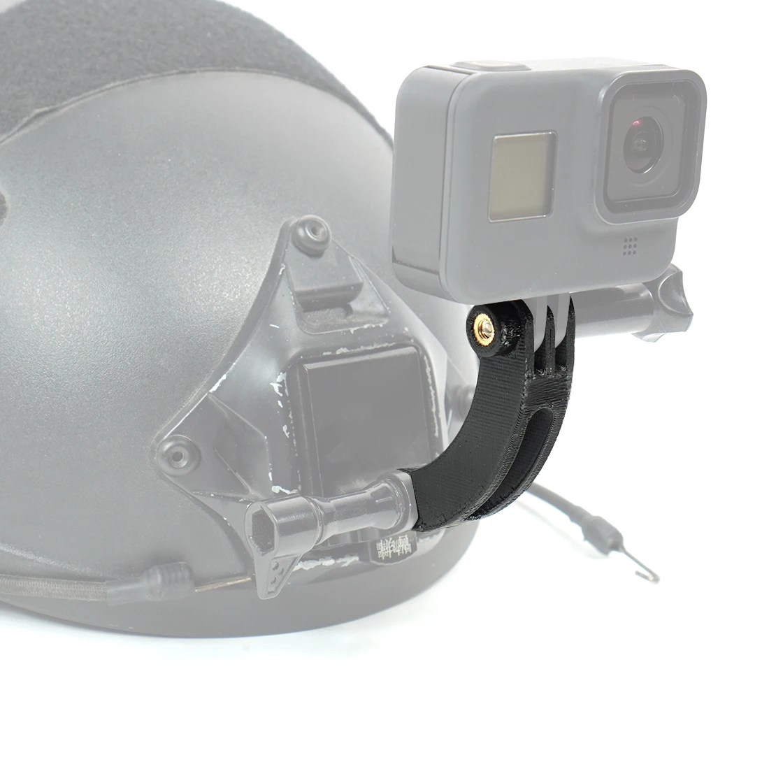 Удлинитель для шлема кронштейн Gopro 10 9 8 7 6 5 короткий стержень изогнутого типа