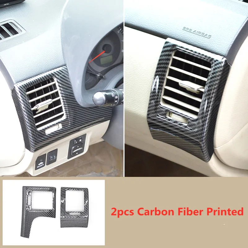 

Wood Grain Car Interior Styling Side Outlet Decorative Sticker Cover for Toyota COROLLA 2007 2008 2009 2010 2011 2012 2013