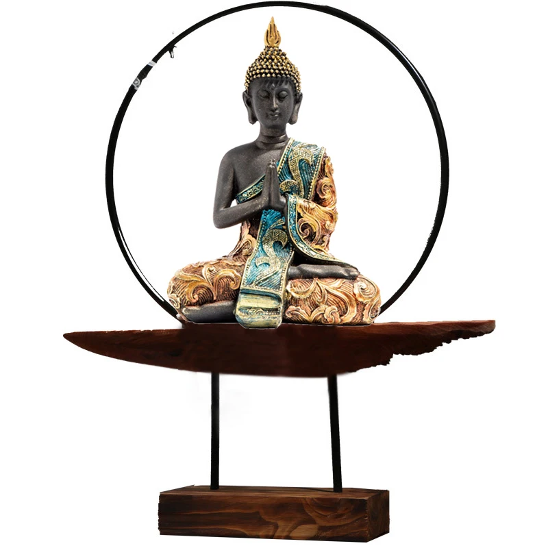 

Buddha Statue Thailand Buddha Sculpture Resin Hand Made Hindu Fengshui Figurine