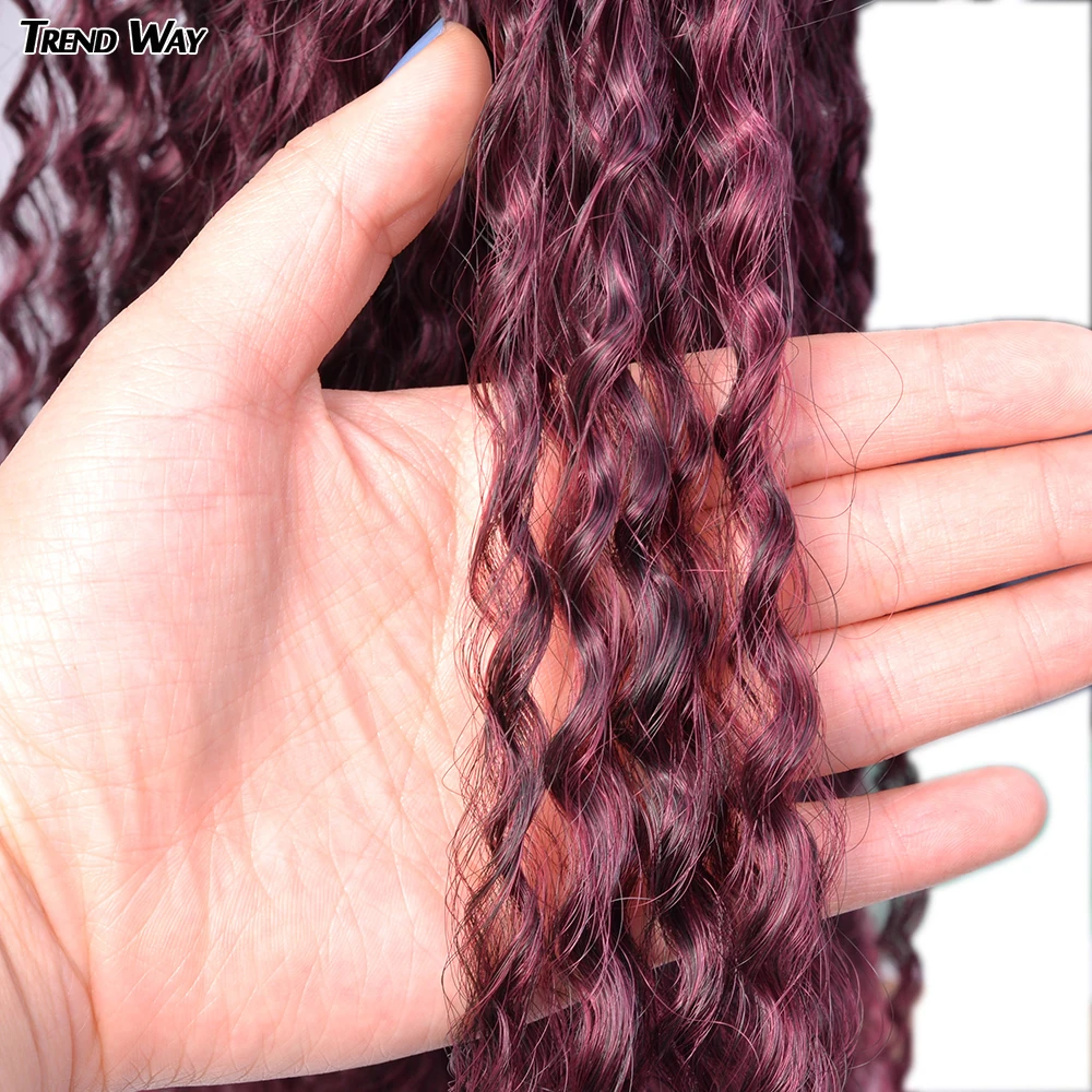 

Synthetic Crochet Hair Afro Curls Yaki Kinky Soft Ombre Crochet Braiding Hair Extensions Marly Hair for Black Women Trend Way