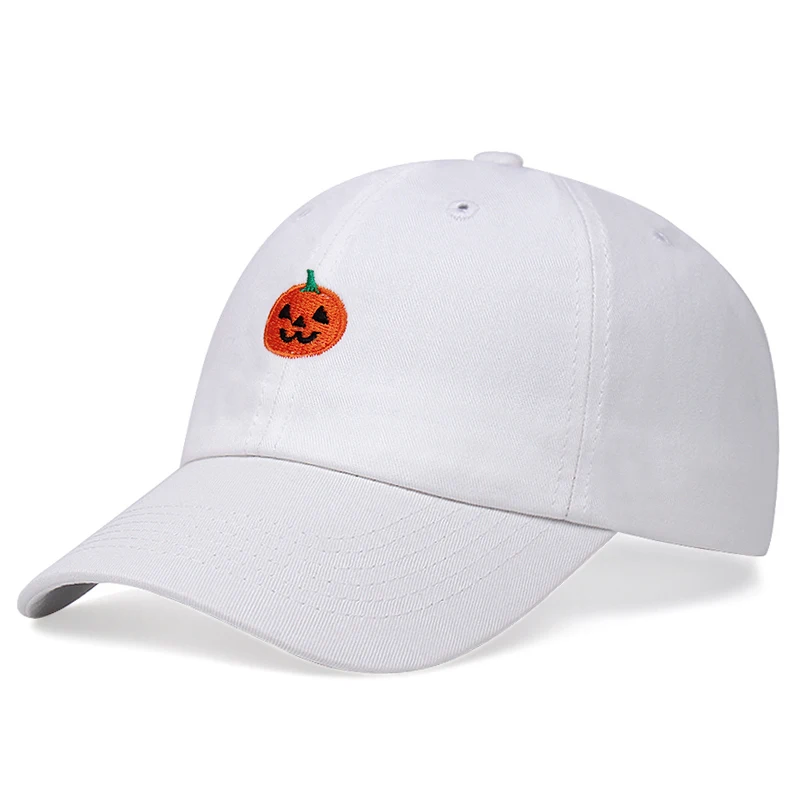 Новинка весна-лето 2020 хлопковая бейсболка с вышивкой тыквы на Хэллоуин для