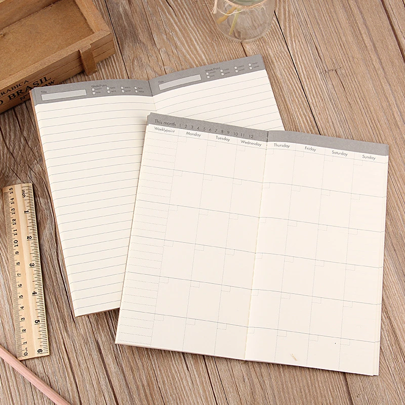 Standard Type 21*11 Travel Notebook Within Core Diary Notepad Kraft Paper Book Large Number | Канцтовары для офиса и дома