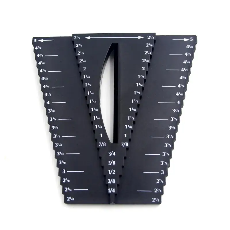

Woodworking 2 In 1 Caliper Gauge Center Finder 1/8"-5" Measuring Center Scribe Tool Inch Minute Number Gauge