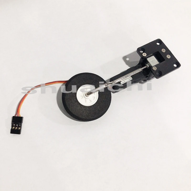 27mm High 25g Servoless Retract Laterally Landing Gear With 40mm Wheel For RC FPV Fixed Wing Aircraft Metal Worm Undercarriage | Игрушки и