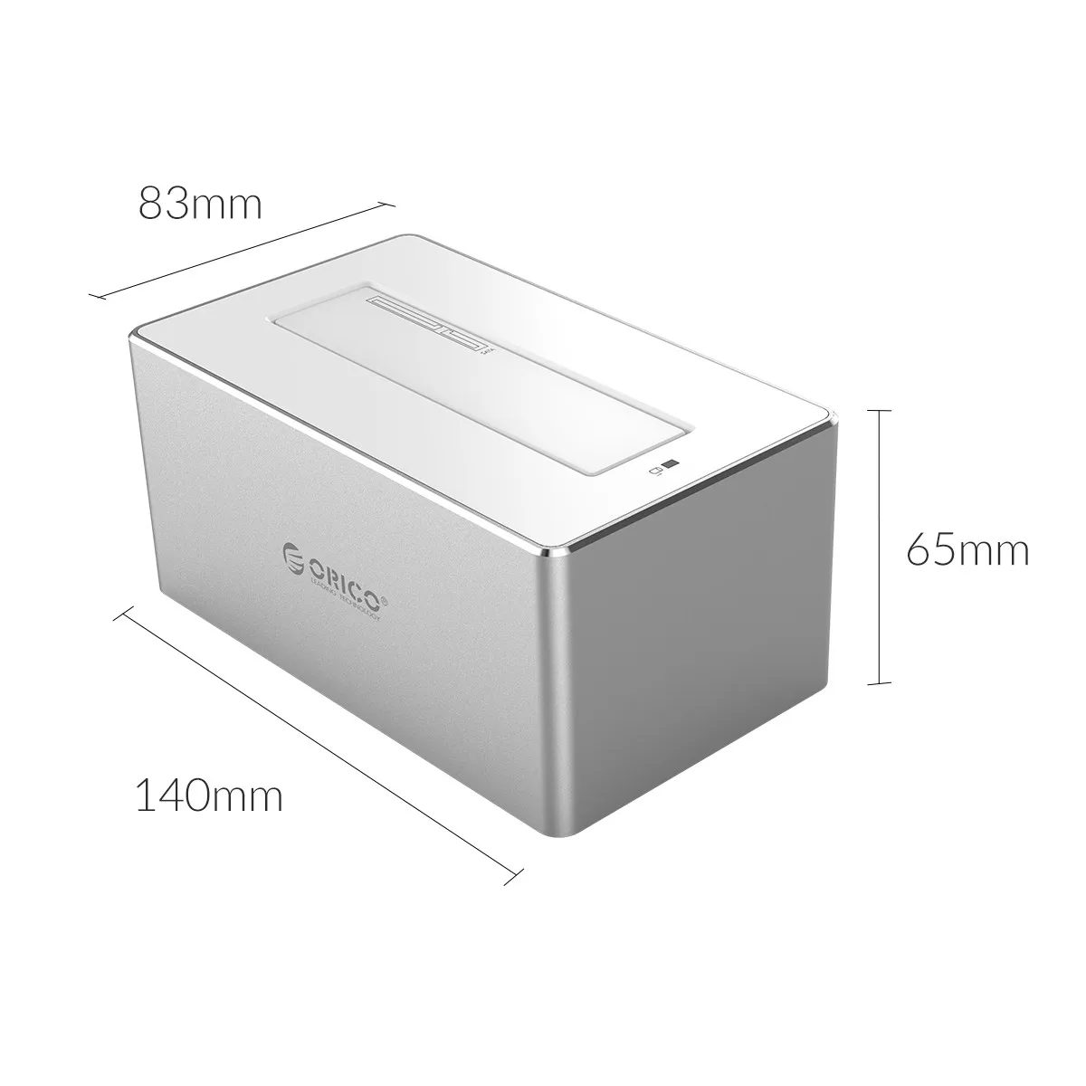 Чехол для жесткого диска ORICO 2,5 3,5 '', док-станция для жесткого диска SATA-USB 3,0, корпус для жесткого диска с поддержкой UASP, алюминиевый чехол для жесткого диска, без инструментов, SSD