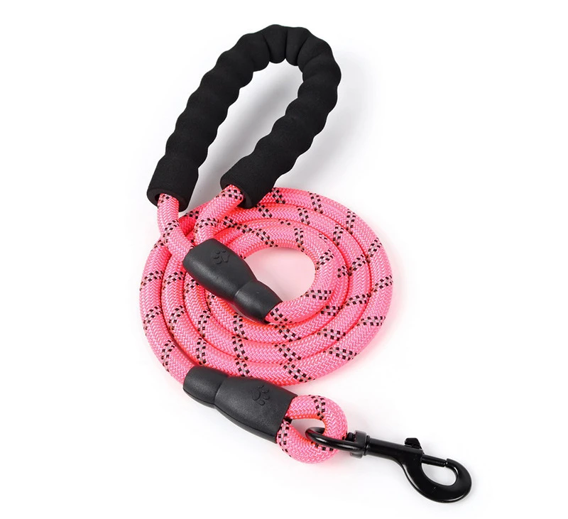 

Luminous Durable Nylon Safety Buckle Dog Pet Leash Training Leash Webbing Long Strong Reflective Lead Line Pets Traction Rope